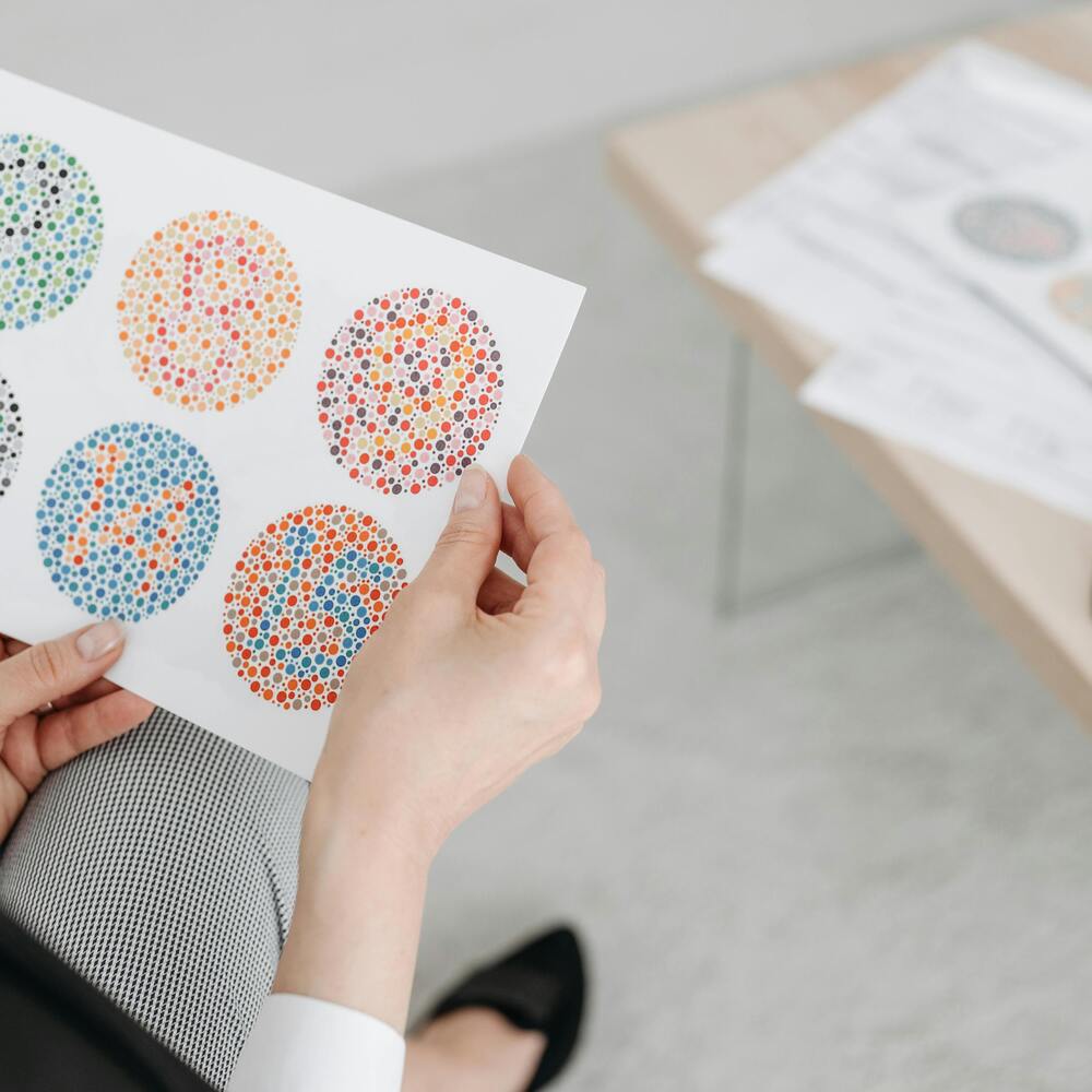 escolhendo o teste de visão de cores certo